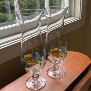 Set of 2 Jimmy Buffet Margaritaville Hurricane Glasses Myrtle Beach